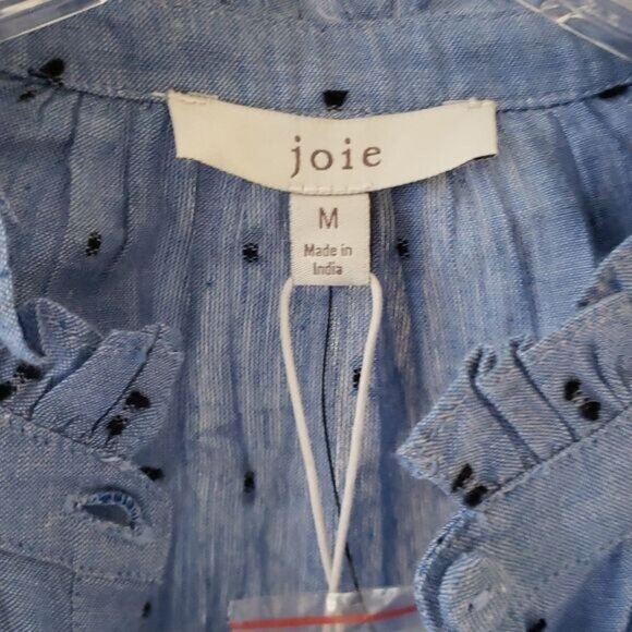 Joie Monesa Ruffle Trim Cotton Spring Dress Size M NWT - Picture 3 of 7